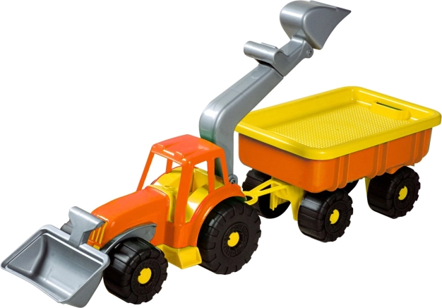 Androni ładowarka ciągnikowa z przyczepą Power Worker 58 cm – Pomarańczowy