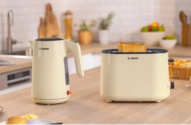 Beżowy czajnik elektryczny Bosch MyMoment 1,7l