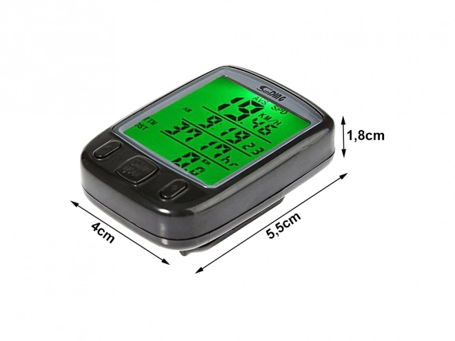 Wodoodporny licznik rowerowy z wyświetlaczem LCD