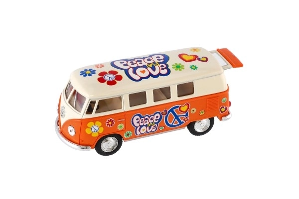 Autobus Kinsmart VW Klasyczny metal/plastik 13cm na napęd wsteczny