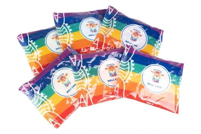 Kolorowy proszek HOLI COW – zestaw 6×100 g