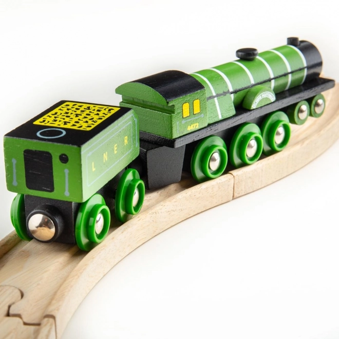 Bigjigs Rail Drewniana replika lokomotywy Flying Scotsman