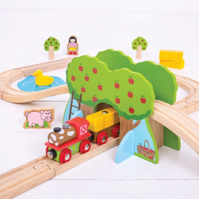 Bigjigs Rail Drewniana kolejka farma