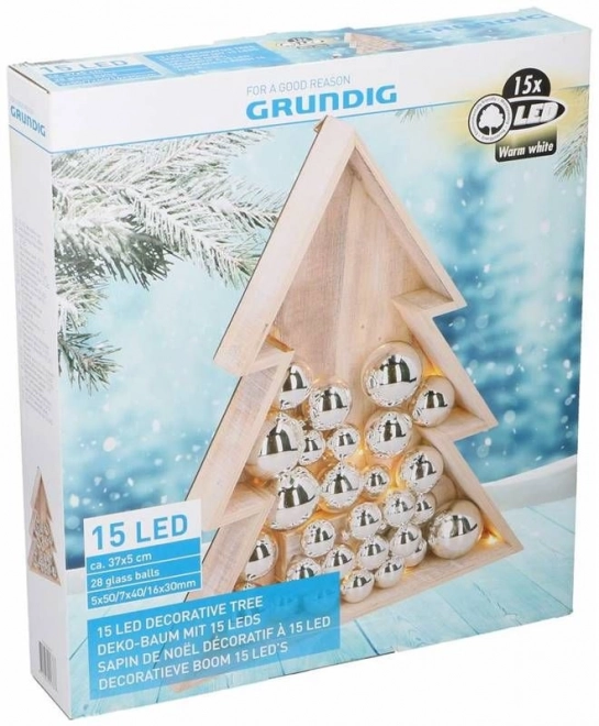 Choinka świąteczna 15LED wysokość 38cm