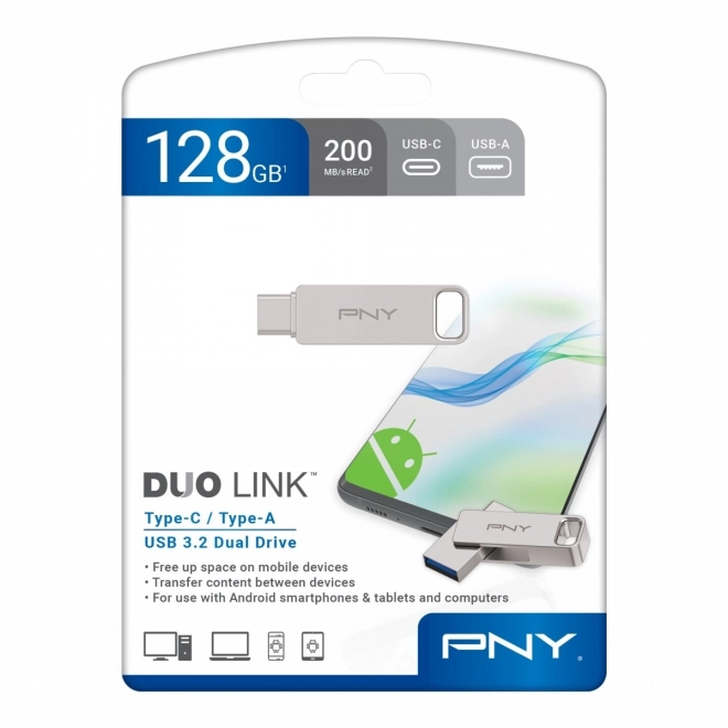 Dysk USB flash 128GB PNY DUO LINK USB 3.2 Type-C