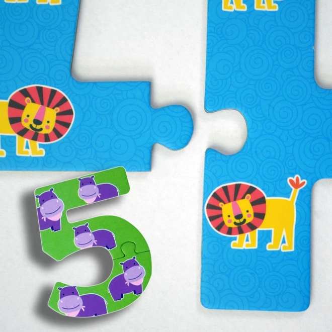 Puzzle dla najmłodszych - Liczby