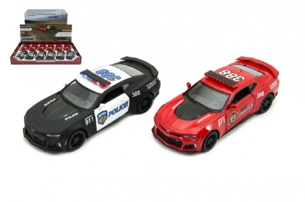 Auto Kinsmart Chevrolet Camaro policja/straż pożarna 12 cm metal/plastik