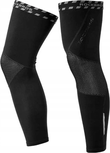 Ocieplane legginsy kolarskie Rockbros – czarne