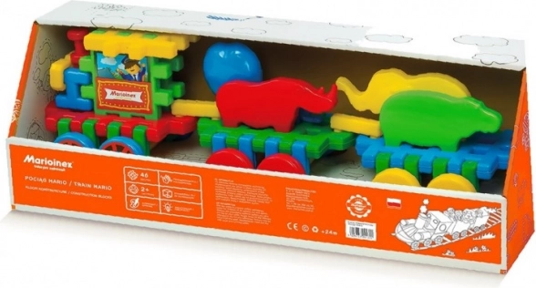 Klocki pociąg MARIO – 41 elementów