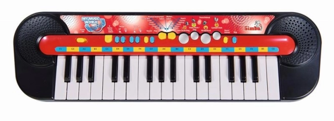 Pianino, 32 klawisze, 45 x 13 cm, na baterie