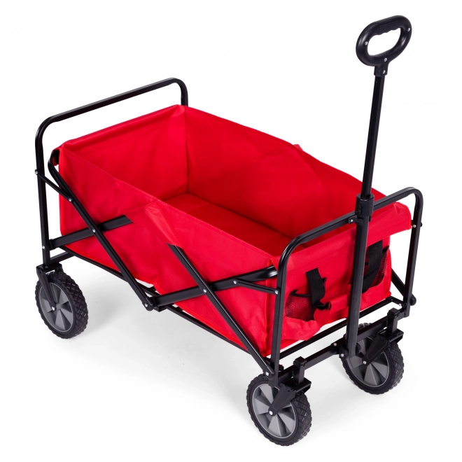 Składany wózek transportowy MultiGarden czerwony 47x105 cm