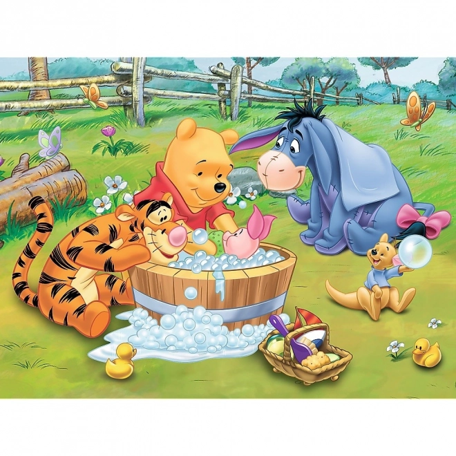 Puzzle Kąpiel Prosiaczka - Kubuś Puchatek