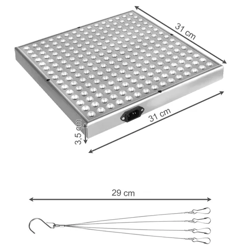 Lampa/panel 225 LED do wzrostu roślin. 23525