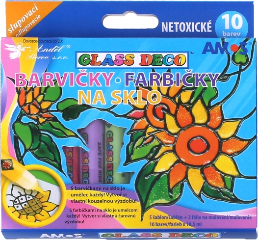 Farby do szkła 10 szt./10,5 ml