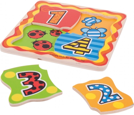 Nauka cyfr 1–4 w formie zabawy