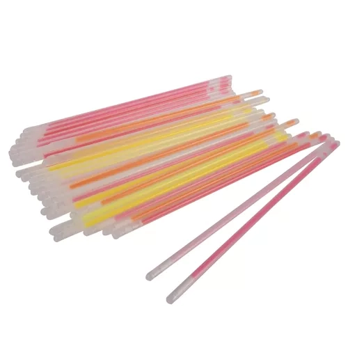Fluorescencyjne bransoletki i pałeczki 100 szt. z łącznikami