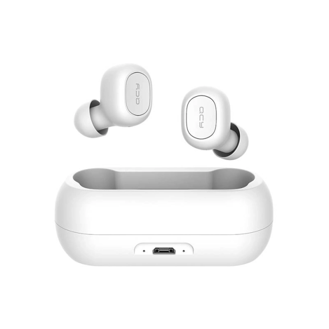 Bezprzewodowe słuchawki TWS QCY T1C Bluetooth V5.0 (białe)