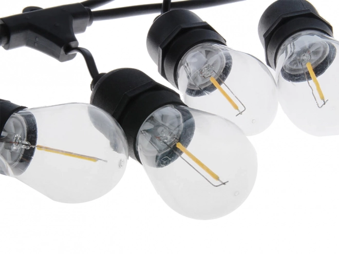 Ogrodowa świetlna girlanda GARDEN GIRL, 10 żarówek LED E27, 10 m, IP44