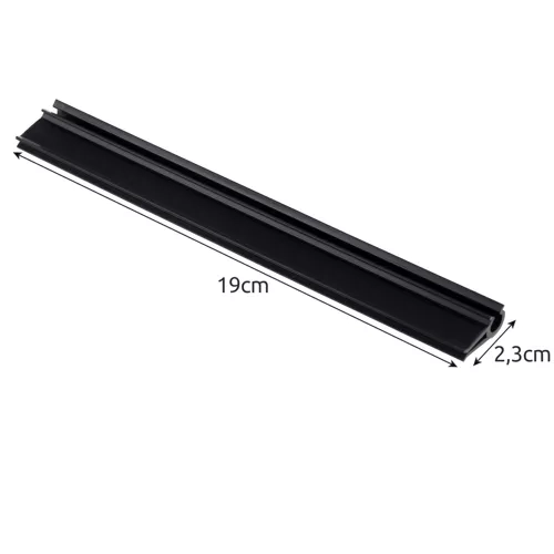 Końcówki mocujące / klipsy do paska osłonowego 19cm - antracyt 23911 (10 szt.)