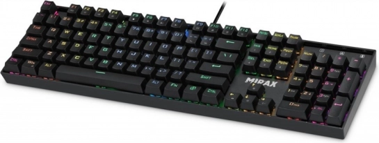 mechaniczna klawiatura gamingowa Defender Mirax z przełącznikami Outemu Blue i podświetleniem RGB