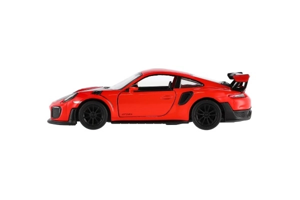Auto Kinsmart Porsche 911 GT2 RS metal/plastik 13cm 4 kolory na napęd wsteczny 12 sztuk w pudełku