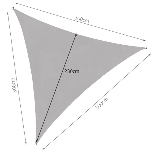 Plandeka przeciwsłoneczna 3x3x3m Gardlov