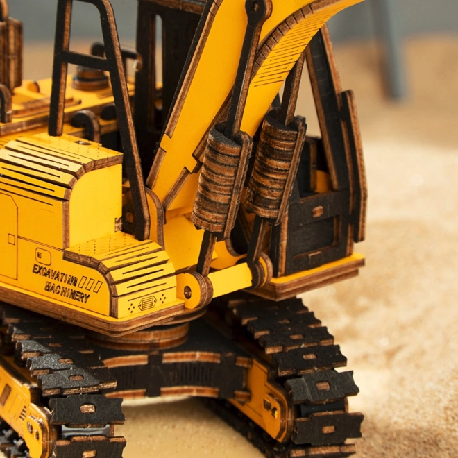 RoboTime drewniane 3D puzzle - Koparka
