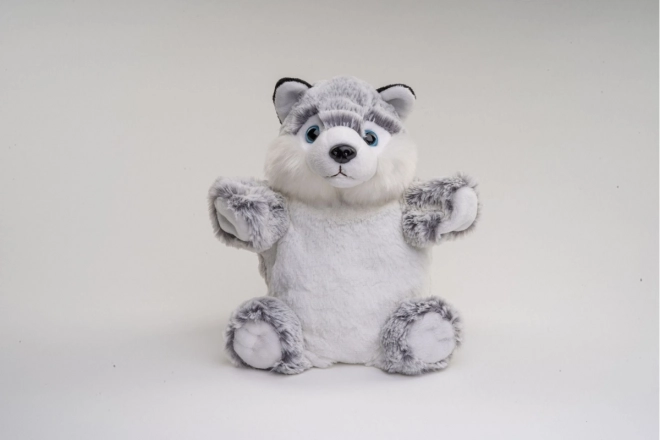 Pluszowy Pies Husky pacynka 25 cm