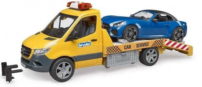 Bruder Holownik MB Sprinter z samochodem sportowym