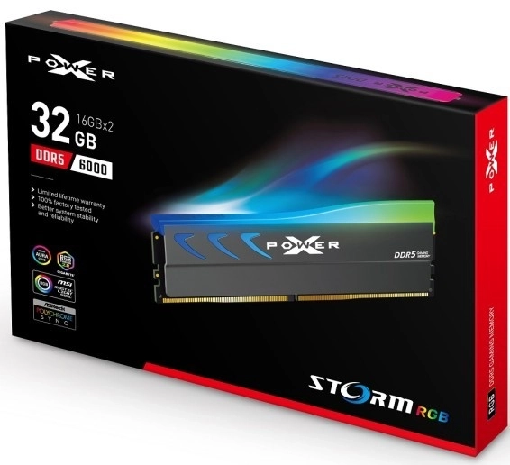 Pamięć DDR5 XPOWER Storm RGB 32GB/6000 2x16GB szara