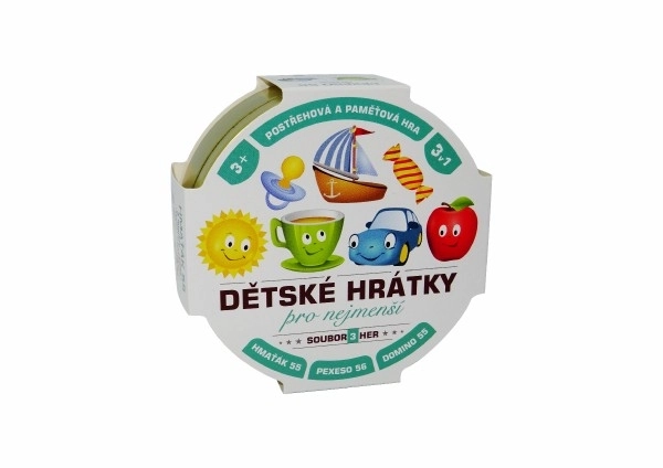 Dziecięce zabawy dla najmłodszych 3w1 gra planszowa w metalowym pudełku