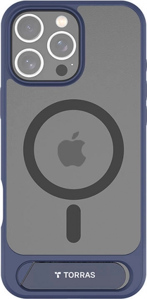 Torras Pstand etui do iPhone 16 Pro niebieskie