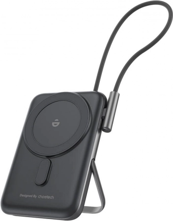 Magnetyczny powerbank Choetech 10000mAh 20W PD z kablem USB-C