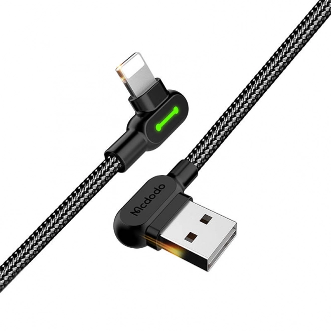 Kabel USB-Lightning, Mcdodo CA-4673, kątowy, 1,8 m (czarny)