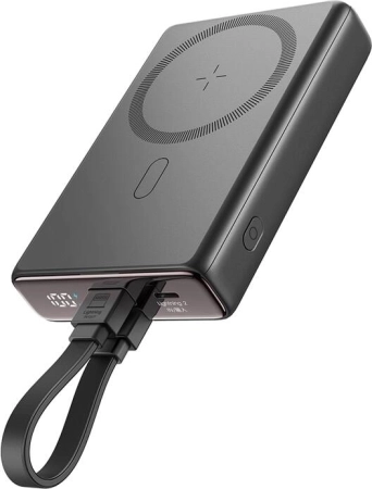 Magnetyczny powerbank ze stojakiem Joyroom, 20W, 10000mAh, czarny