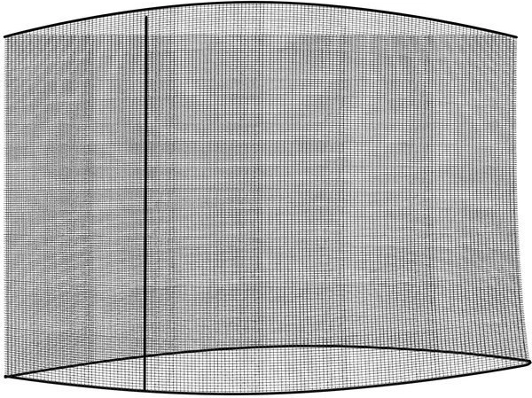Moskitiera na ogrodowy parasol 3,5 m – czarna