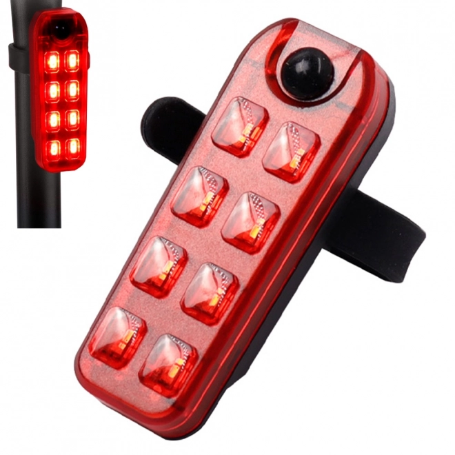 Tylnia lampa LED na rower z ładowaniem USB