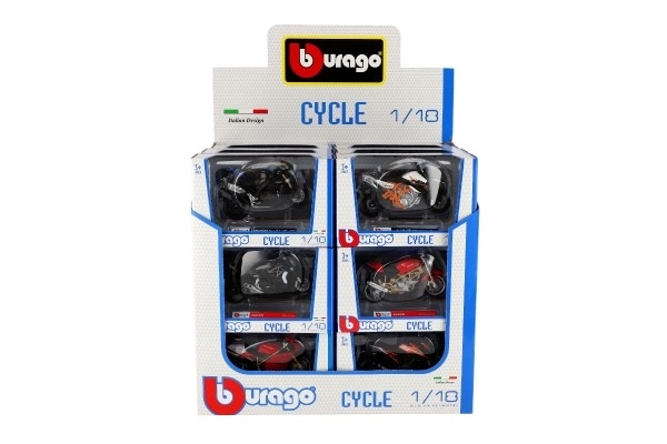 Motocykl Bburago 1:18, różne rodzaje