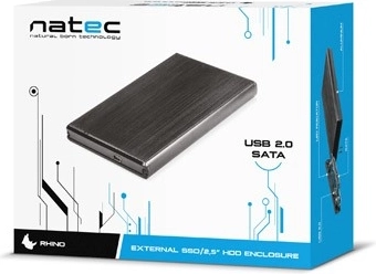 Zewnętrzna aluminiowa obudowa Natec Rhino do dysków 2,5"