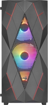 Volcan czarna obudowa mid‑tower RGB do gier