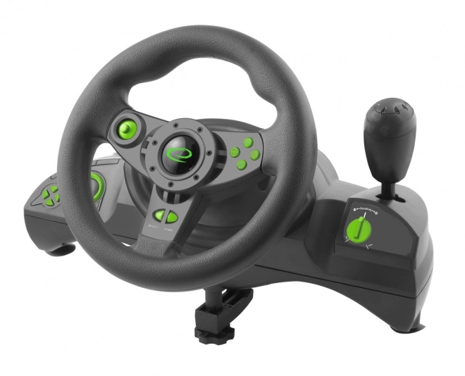 Kierownica NITRO USB PS3/PC czarny/zielony