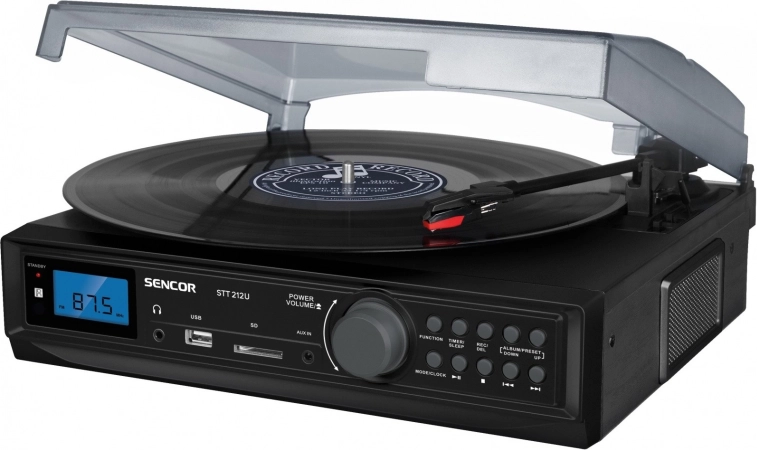 Gramofon z tunerem FM, USB/SD, MP3 i Bluetooth