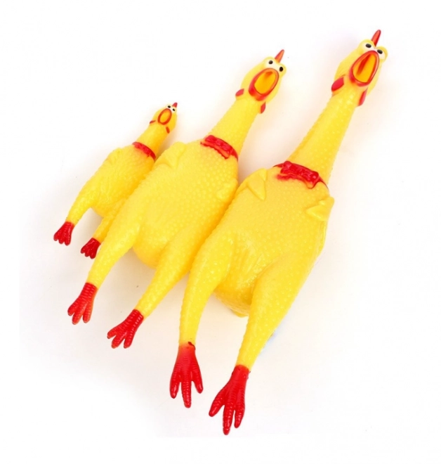 Zabawka piszcząca dla psów - kurczak, 16 cm