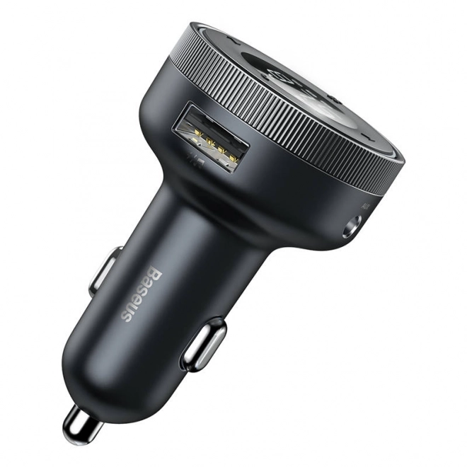 Baseus Enjoy Bezprzewodowa ładowarka MP3 do auta, Bluetooth 5.0, microSD, AUX (czarna)