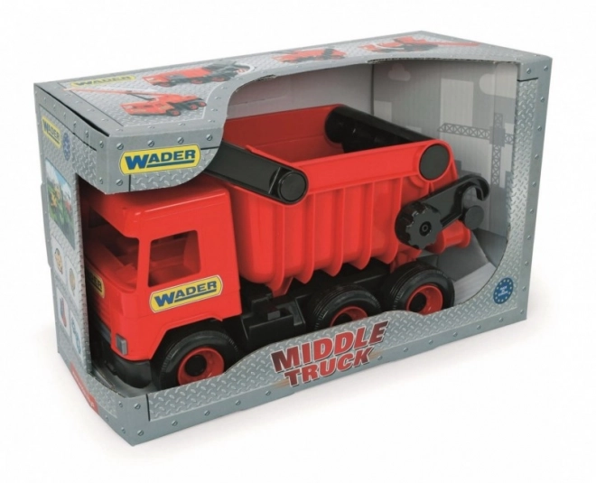 Czerwona wywrotka Wader Middle Truck