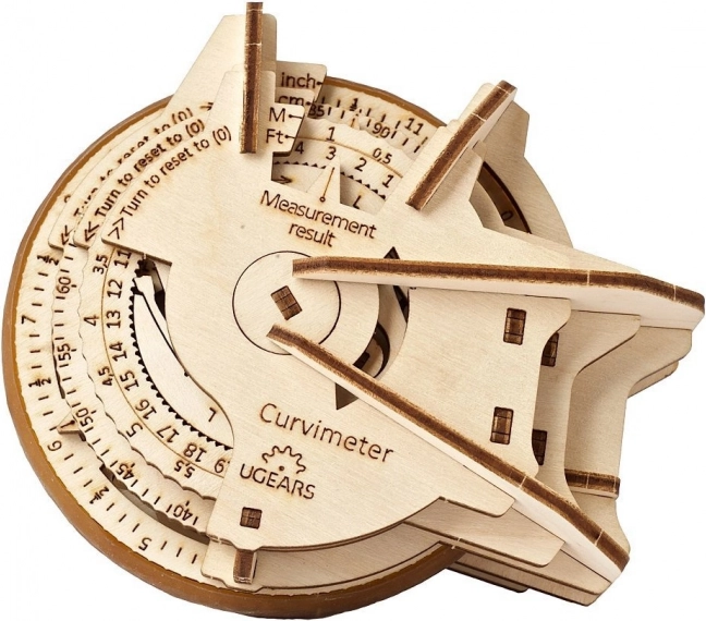 UGEARS drewniany mechaniczny krzywomierz STEM – puzzle 3D (opisometr)