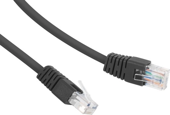 Sieciowy kabel patch cat.6 UTP 3 m czarny