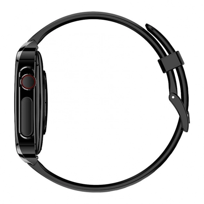 Smartwatch BlitzWolf z czarnym silikonowym paskiem