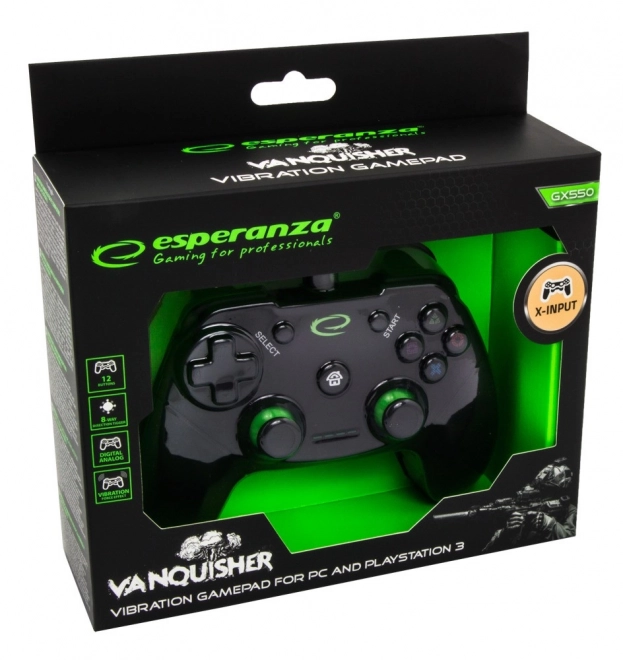 Gamepad pro PC i PS3 Vanquisher