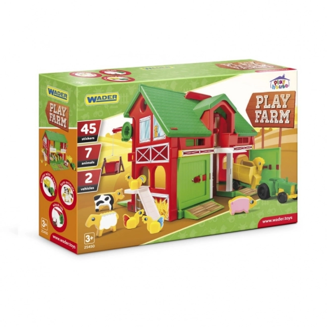 Domek Farma stajnia 40x35cm w pudełku 59x40x15cm Wader